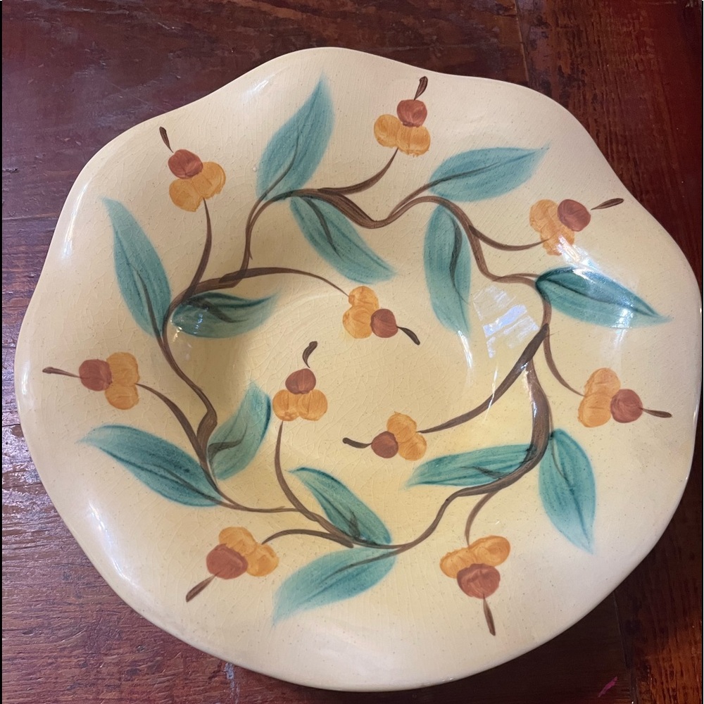 Signed Gail Pittman Siena Serving Bowl